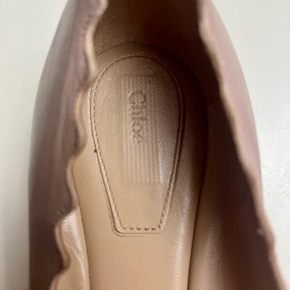 Chloe Lauren Scalloped Edge Ballet Flats - Picture 4 of 7